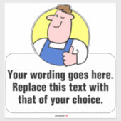 乗務員又は労働者プロモーション シール (シート)