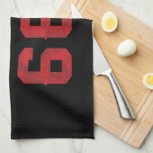 乗員666 キッチンタオル (四つ折り)