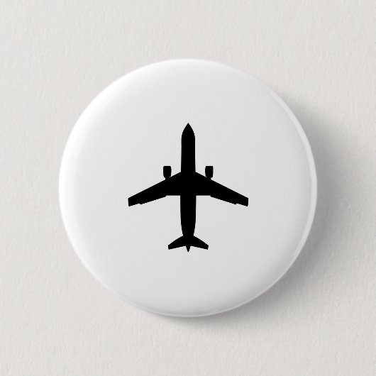 乗客の飛行機 缶バッジ (正面)