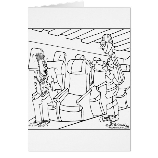 乗客はパラシュートを身に着けています (正面)