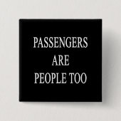 乗客は人々おもしろいな旅行発言です 缶バッジ (正面)