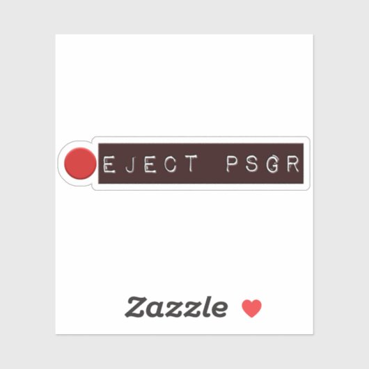 乗客スパイ車の排出ボタン シール (シート)