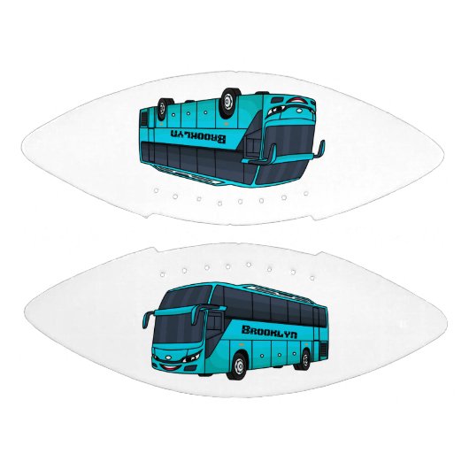 乗客モダンバス漫画イラストレーション アメリカンフットボール (パネル)