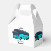 乗客モダンバス漫画イラストレーション フェイバーボックス (裏面サイド)