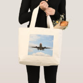 乗客飛行機 ラージトートバッグ (正面(商品))