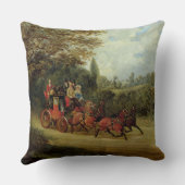 乗客(canvaが付いている王室のな郵便車の油 クッション (裏面)