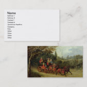 乗客(canvaが付いている王室のな郵便車の油 名刺 (正面/裏面)