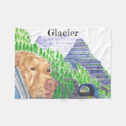 乗最高のり続けるお土産 フリースブランケット (正面(横))