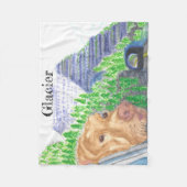 乗最高のり続けるお土産 フリースブランケット (正面)