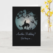 乗楽しむりカウボーイ誕生日カード カード (黄色い花)