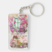 乗楽しむり物 |花付き水彩自転車 キーホルダー (裏面)