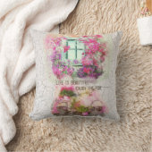 乗楽しむり物 |花付き水彩自転車 クッション (ブランケット)