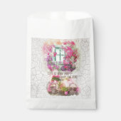 乗楽しむり物 |花付き水彩自転車 フェイバーバッグ (正面)