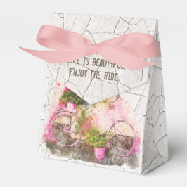 乗楽しむり物 |花付き水彩自転車 フェイバーボックス