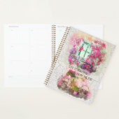 乗楽しむり物 |花付き水彩自転車 プランナー手帳 (ディスプレー)