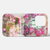 乗楽しむり物 |花付き水彩自転車 Case-Mate iPhoneケース (裏面 (横))