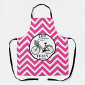 乗楽しむり物 |花付き自転車やる気を起こさせる エプロン (正面)