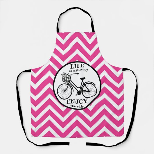 乗楽しむり物 |花付き自転車やる気を起こさせる エプロン (正面)