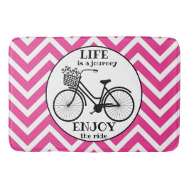 乗楽しむり物 |花付き自転車やる気を起こさせる バスマット