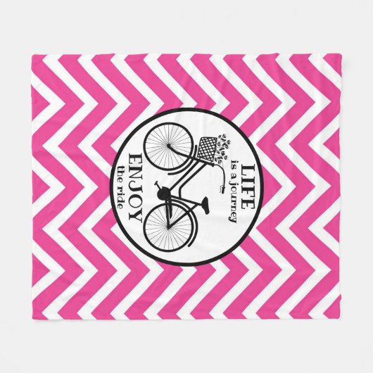 乗楽しむり物 |花付き自転車やる気を起こさせる フリースブランケット (正面(横))