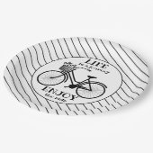 乗楽しむり物 |花付き自転車やる気を起こさせる ペーパープレート (アングル)