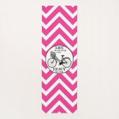 乗楽しむり物 |花付き自転車やる気を起こさせる ヨガマット (裏面)