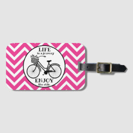 乗楽しむり物 |花付き自転車やる気を起こさせる ラゲッジタグ