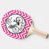 乗楽しむり物 |花付き自転車やる気を起こさせる 卓球ラケット (横)