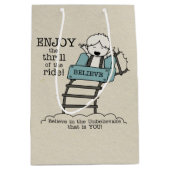 乗楽しむり ミディアムペーパーバッグ (正面)