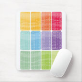 乗法はテーブル-虹のマウスのマット--を時間を計ります マウスパッド (マウス)