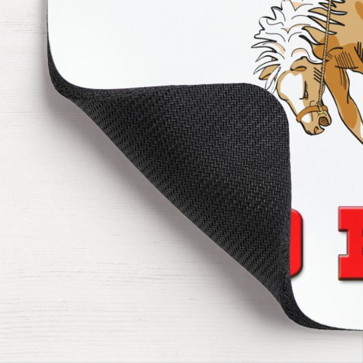 乗生まれり女性のカーボーイ マウスパッド (コーナー)