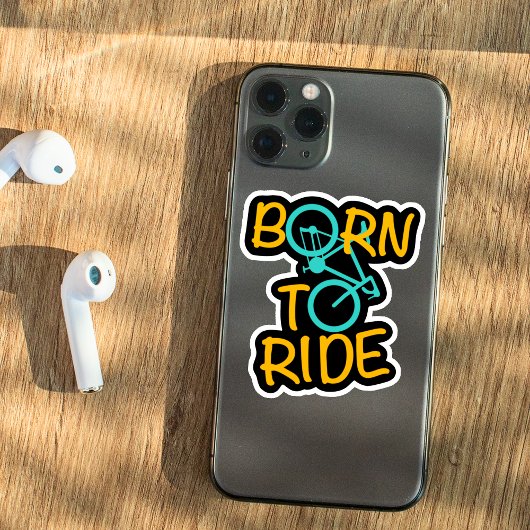 乗生まれる – サイクリング愛好家のための自転車グラフィック シール