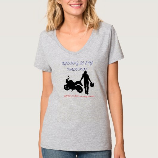 「乗生まれる – バイクに最適な誕生日プレゼント Tシャツ (正面)