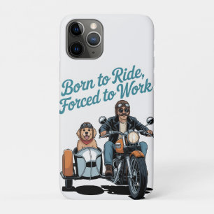 「乗生まれる、強制的に作業する」バイクの漫画 iPhone 11 PROケース