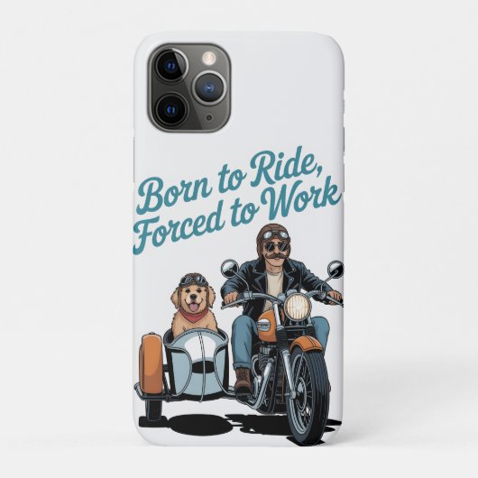 「乗生まれる、強制的に作業する」バイクの漫画 Case-Mate iPhoneケース (裏)
