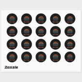 乗生まれる – Muscle Car Sticker ラウンドシール (シート)