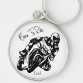 乗生まれ名パーソナライズされた キーホルダー (正面)