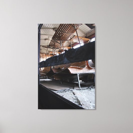 乗用車の木製の壁ダウンLe Mastrou Canvas キャンバスプリント (正面)