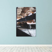 乗用車の木製の壁ダウンLe Mastrou Canvas キャンバスプリント (インサイチュ (ウッドフロア))