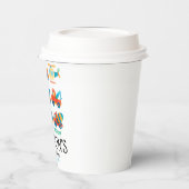 乗用車及びトラック輸送誕生日 紙コップ (左)