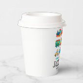 乗用車及びトラック輸送誕生日 紙コップ (右)