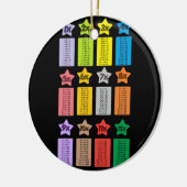 乗算カッコいい表キッズマス セラミックオーナメント (左)