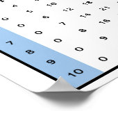 乗算グラフ ポスター (角)