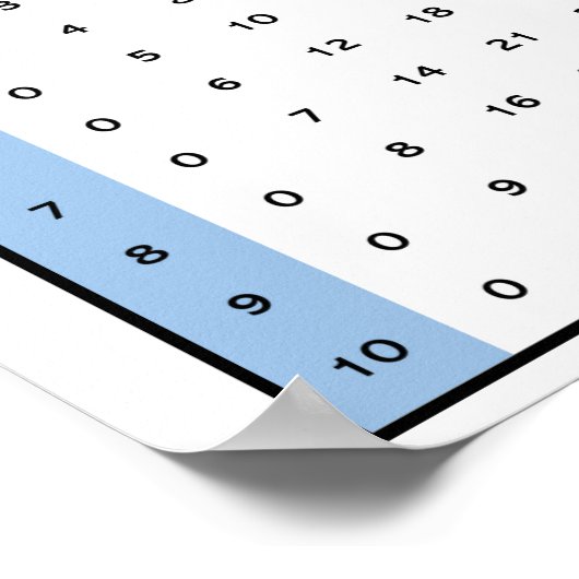 乗算グラフ ポスター (角)