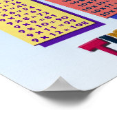 乗算タイムテーブルポスター ポスター (角)