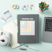 乗算チャートカラフルレインボー教育 シール (iPadカバー)