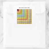 乗算チャート スクエアシール (バッグ)