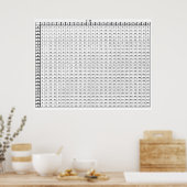 乗算テーブル ポスター (キッチン)