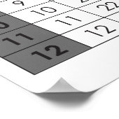 乗算テーブル ポスター (角)