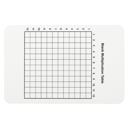 乗算テーブル マグネット (横)